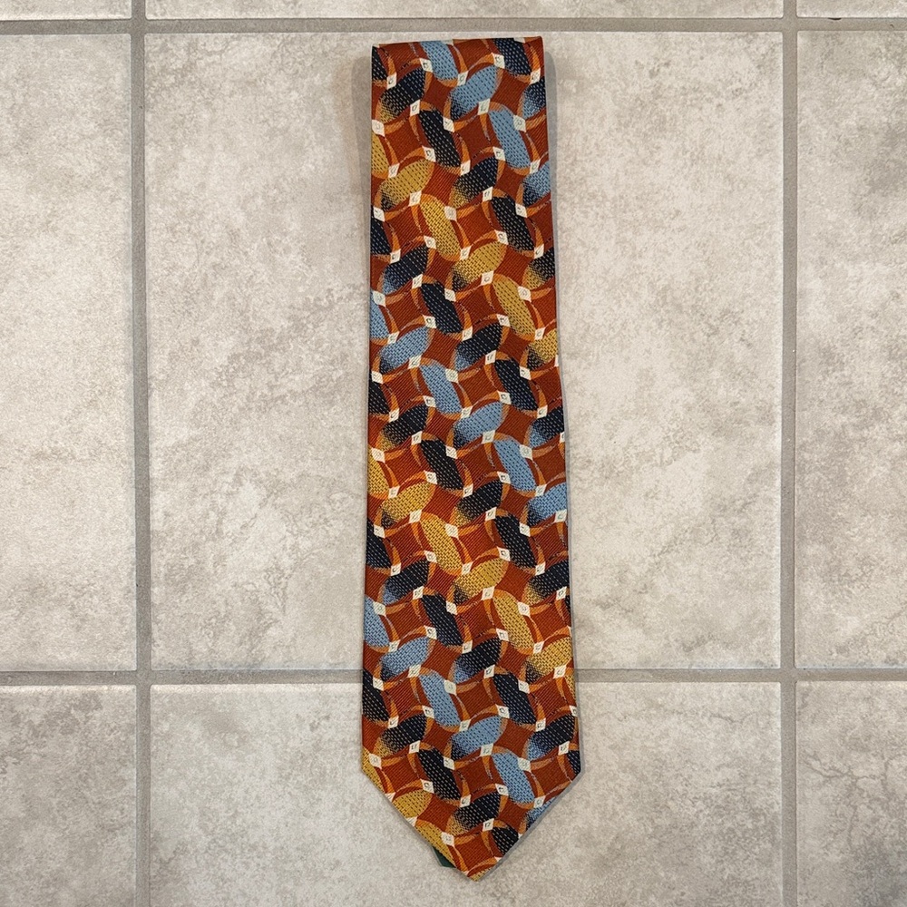 Cable & Co. Geometric Patterned Tie in Multicolor